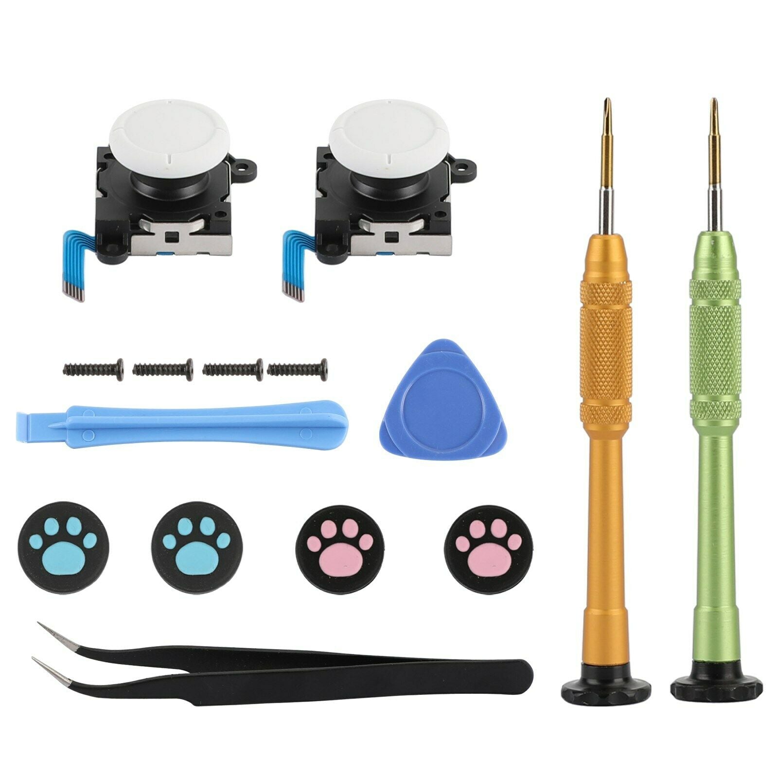 15 in 1 Repair Stick+Tool Joystick Thumb Stick Replacement Fit For Switch Lite