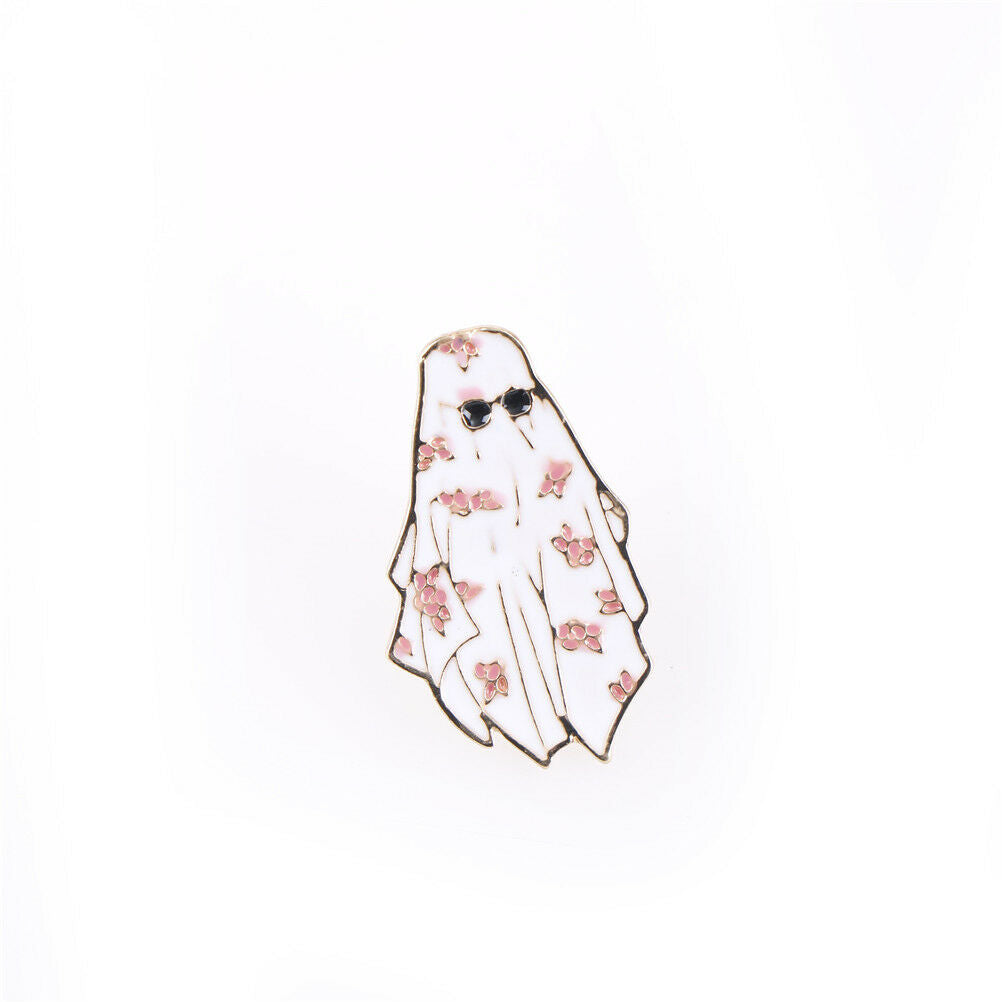 Dubai Enamel Pin Arabian flower white robe sunglass Brooch Backpack Pin`Ba.l8