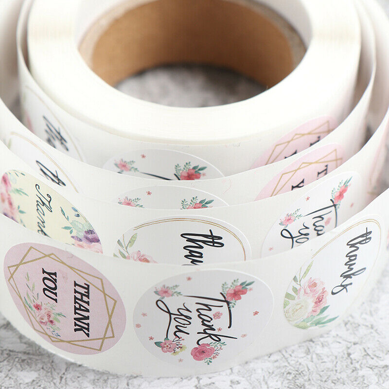 500pcs/Roll Thank You Stickers For Your Purchase Business Wedding Labe.l8