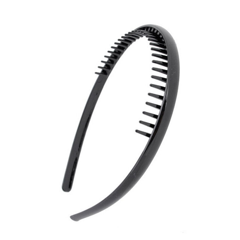 Best Mens Toothed Sports Football Soccer Headband Hair Band Black  Gift   .l8