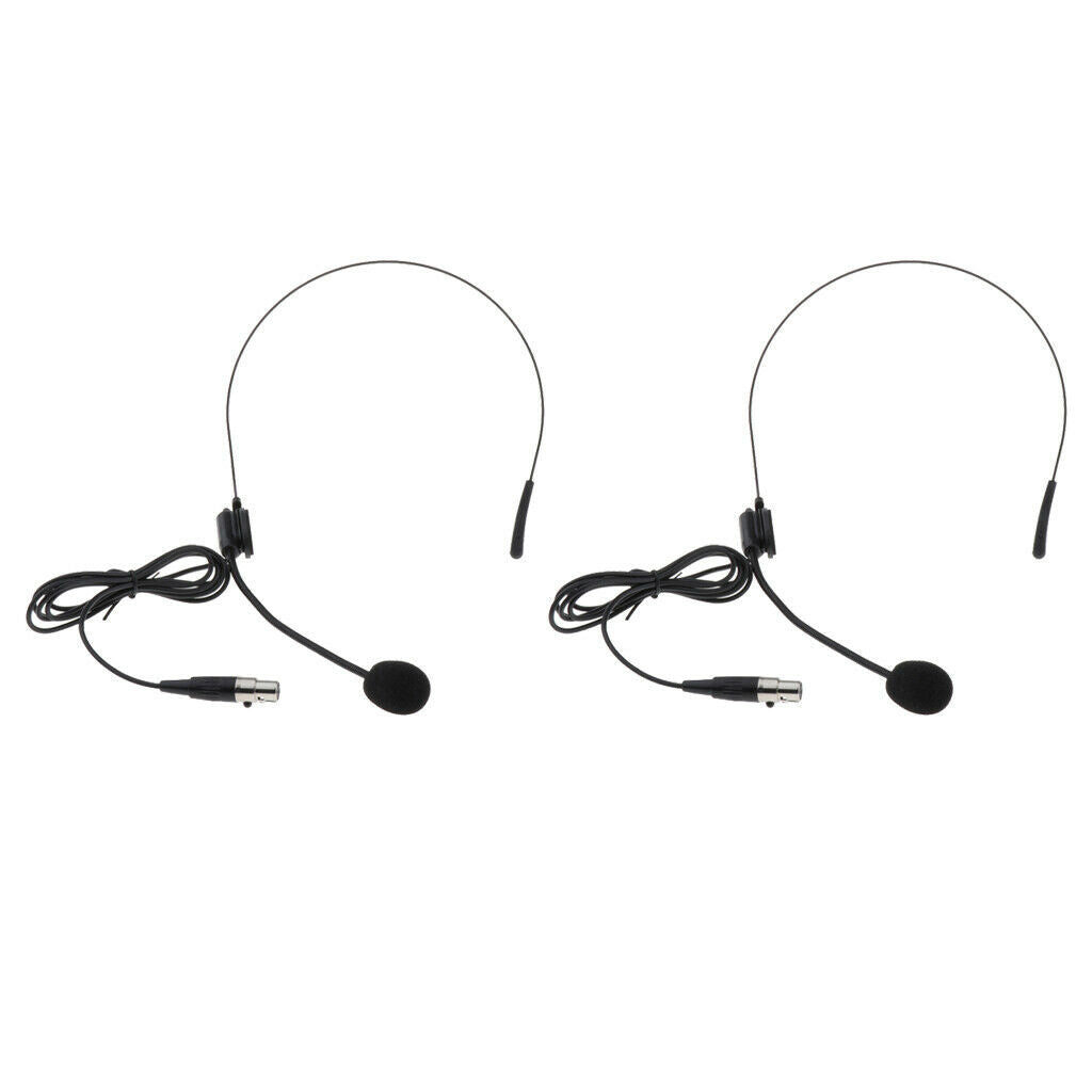 2 Pieces 3 Pin Microphone Lapel Metal Tie Clip for PC Wireless Transmitter