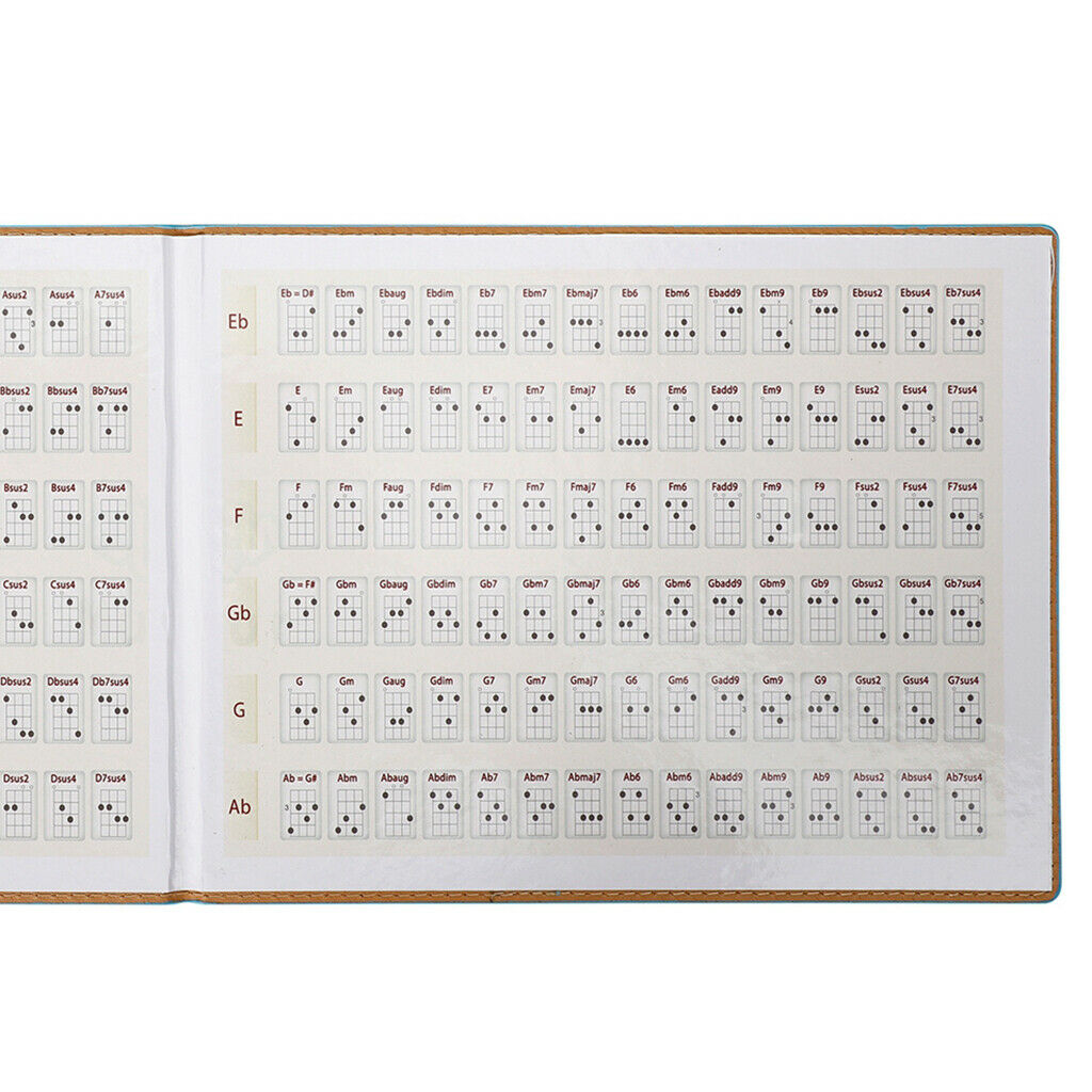 Ukulele Chart Book Sheet Music Collect All A Ab Tones EASY to CARRY