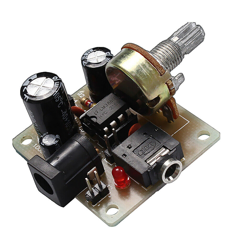 LM386 Audio Amplifier Board ICSK025A Power Electronic Suite DIY Kit DC5V-12V