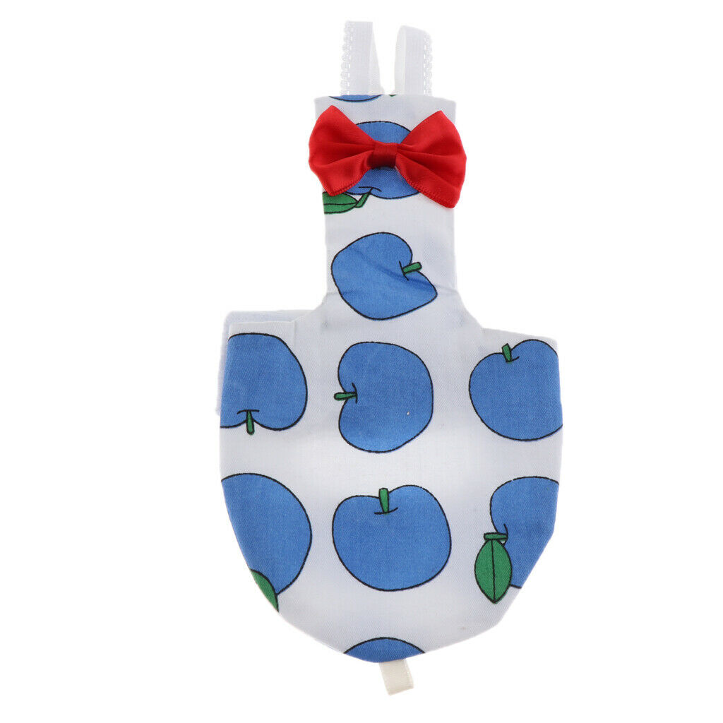 Parrot Diaper Washable Bird Pee Pad Nappy for Small to Large Birds Blue XS