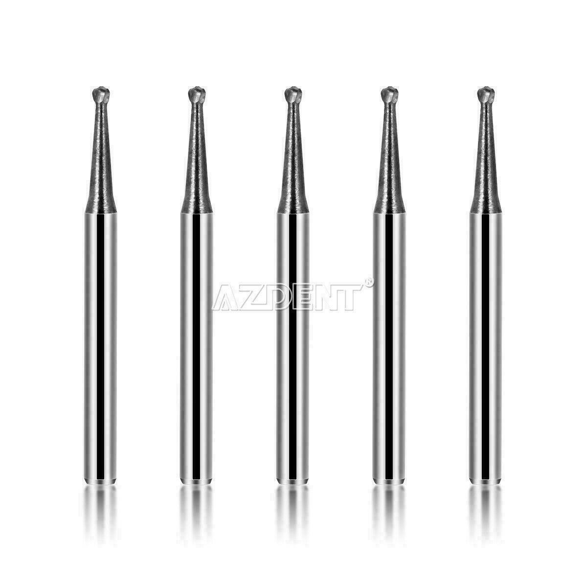 10 Packs Dental Tungsten Carbide Bur Round type for High Speed Handpiece