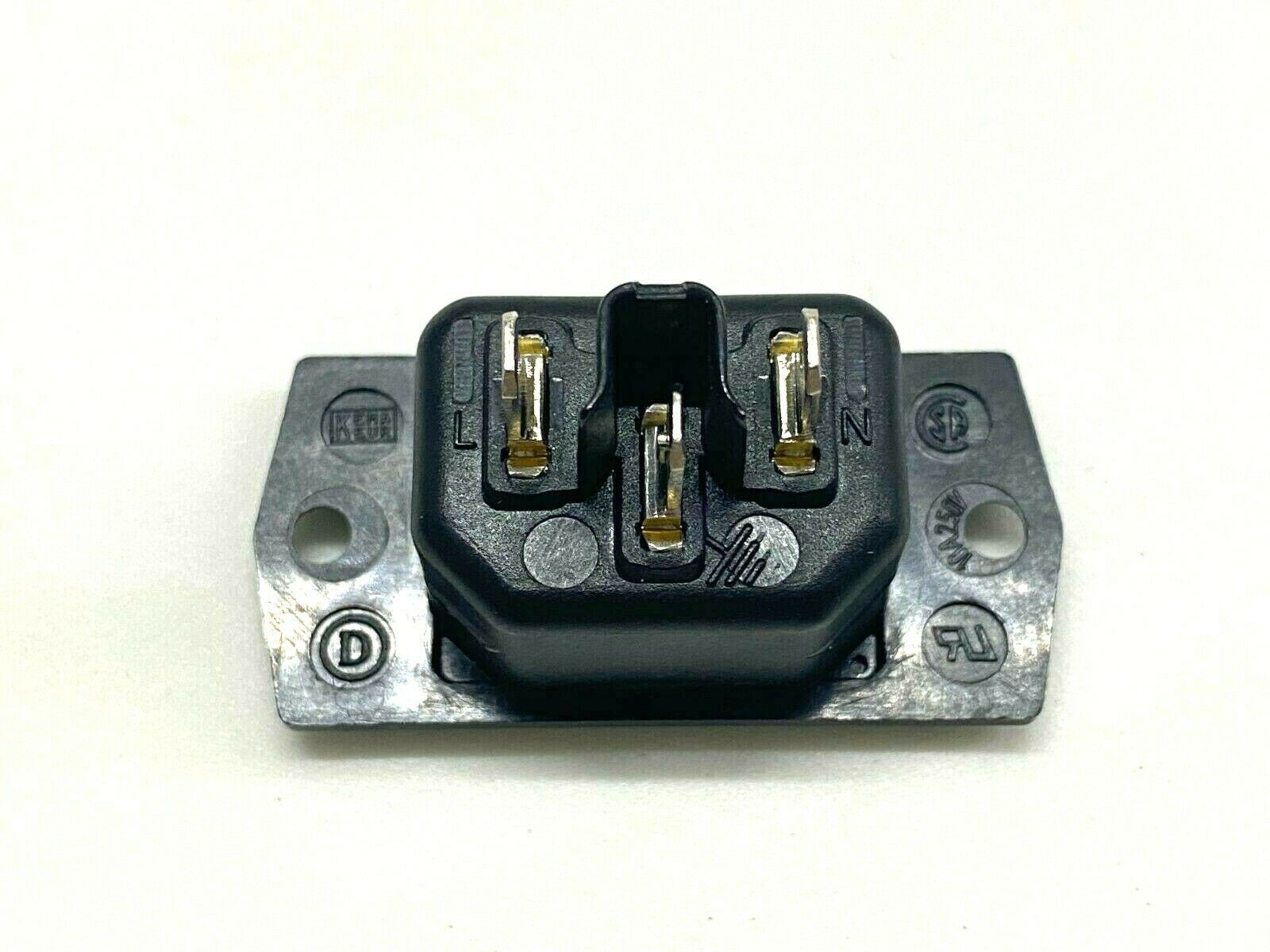 2pcs - SCHURTER IEC Inlet Socket AC 6A 250V 3P Switzerland 8843.FS.40.60
