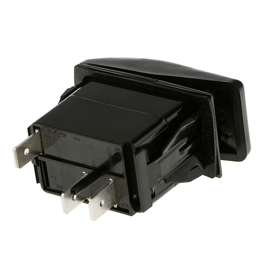 12v 20A 3PIN SPST ON-OFF Marine Rocker Switche Waterproof w/ LED Lamp White