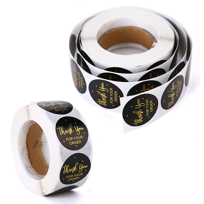 500pcs Round Thank You for Your Order Stickers Seal Labels Handmade Stick.l8