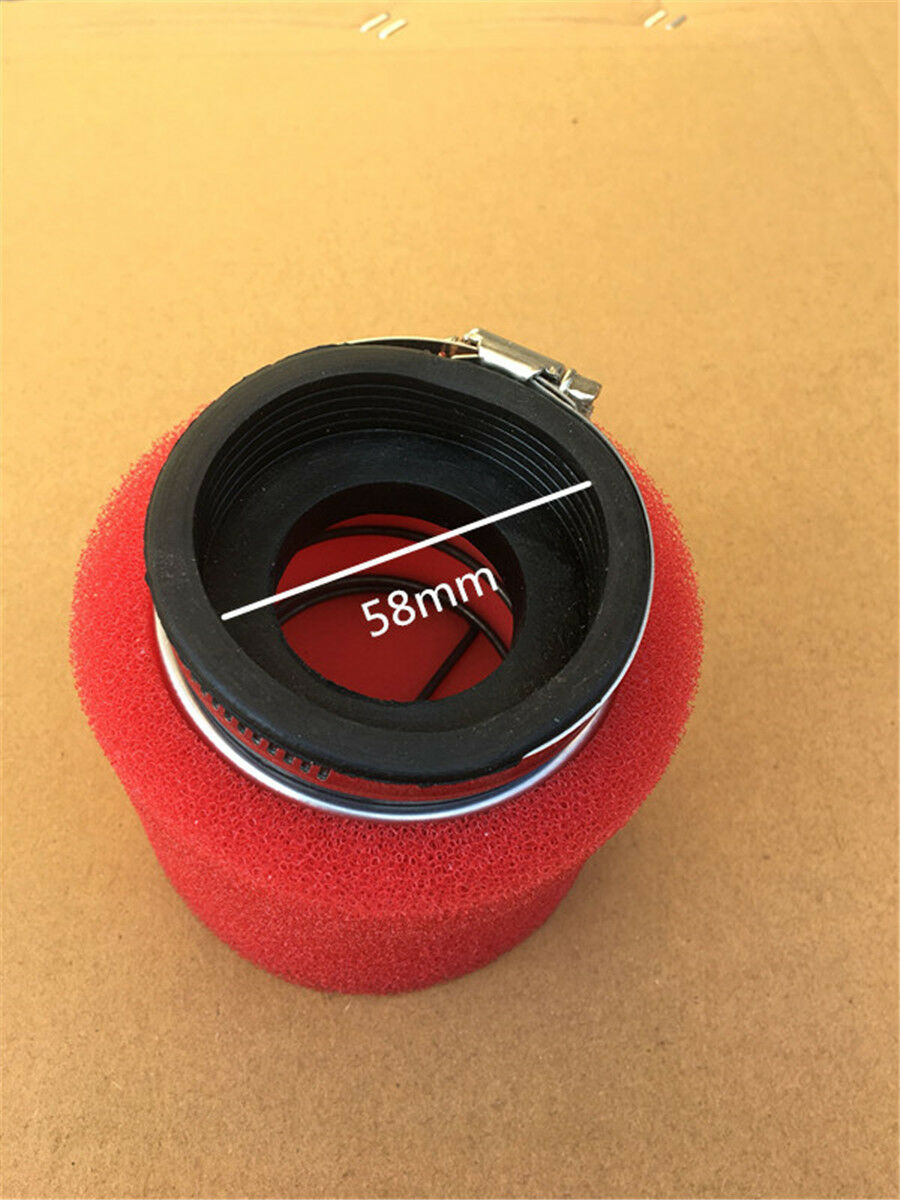 1x Performance Foam High Flow Air Filter Motorcycle ATV Air Filter Cleaner 58mm