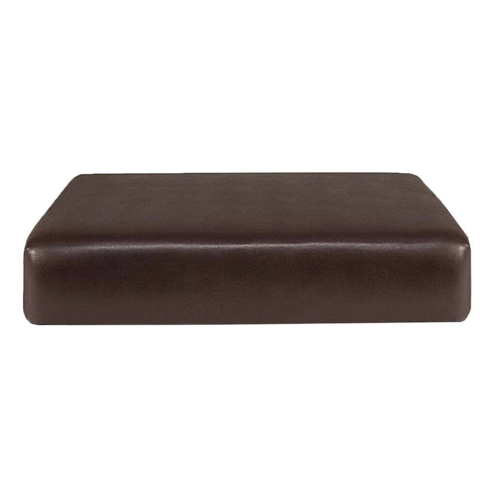 2pcs PU Leather Stretch Sofa Couch Seat Cushion Slipcovers Washable 1 Seater