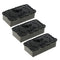 Pack Of 3 Cotton Pad Dispensers, Acrylic Container F. Cotton Pads Cotton Swabs,