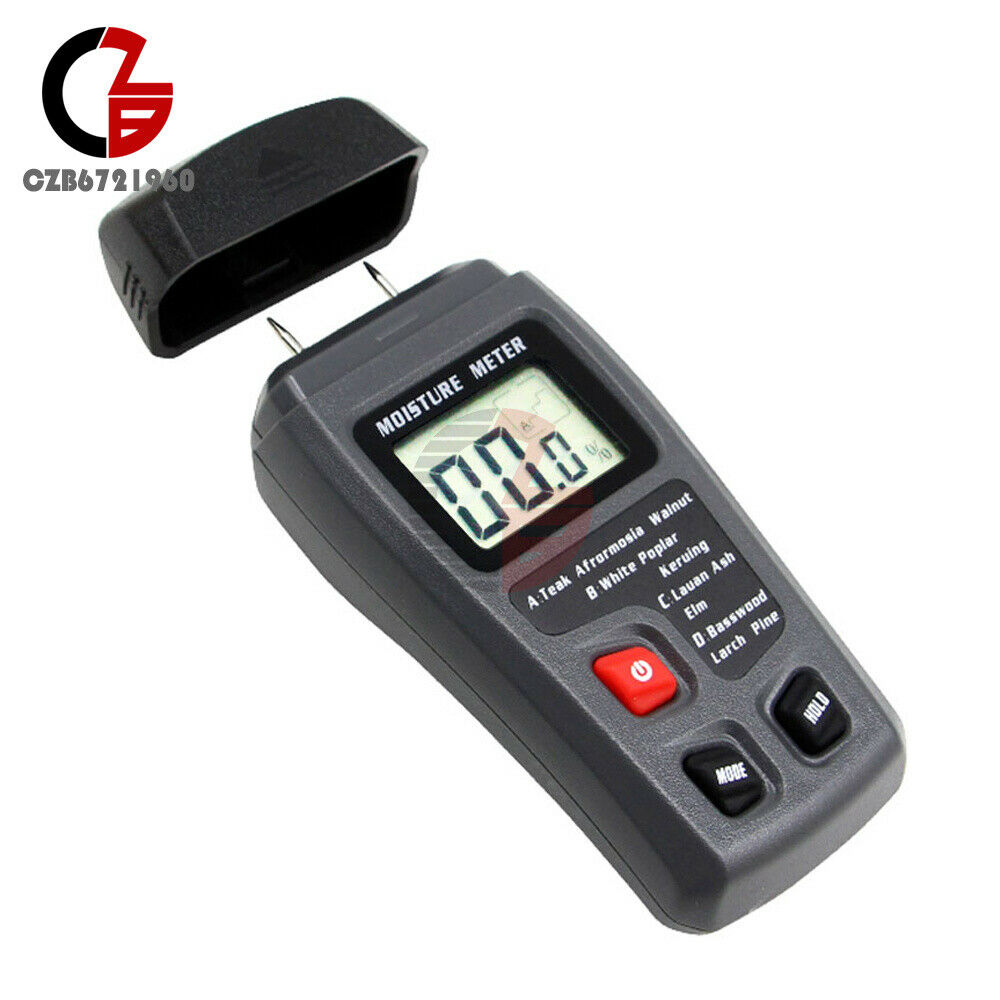 Meter Digital LCD Wood Moisture Detector Wood Hygrometer Humidity Tester Tool