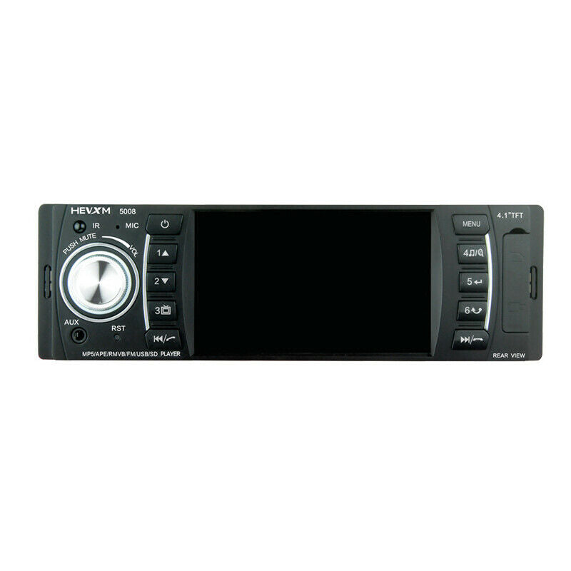 4.1" 1DIN Car MP5 Player Bluetooth Radio Multimedia Audio Video+CAMERA TF AUX
