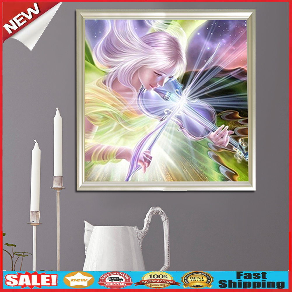 Beautiful Girl 5D Diamond DIY Painting Craft Kit Home Decor @
