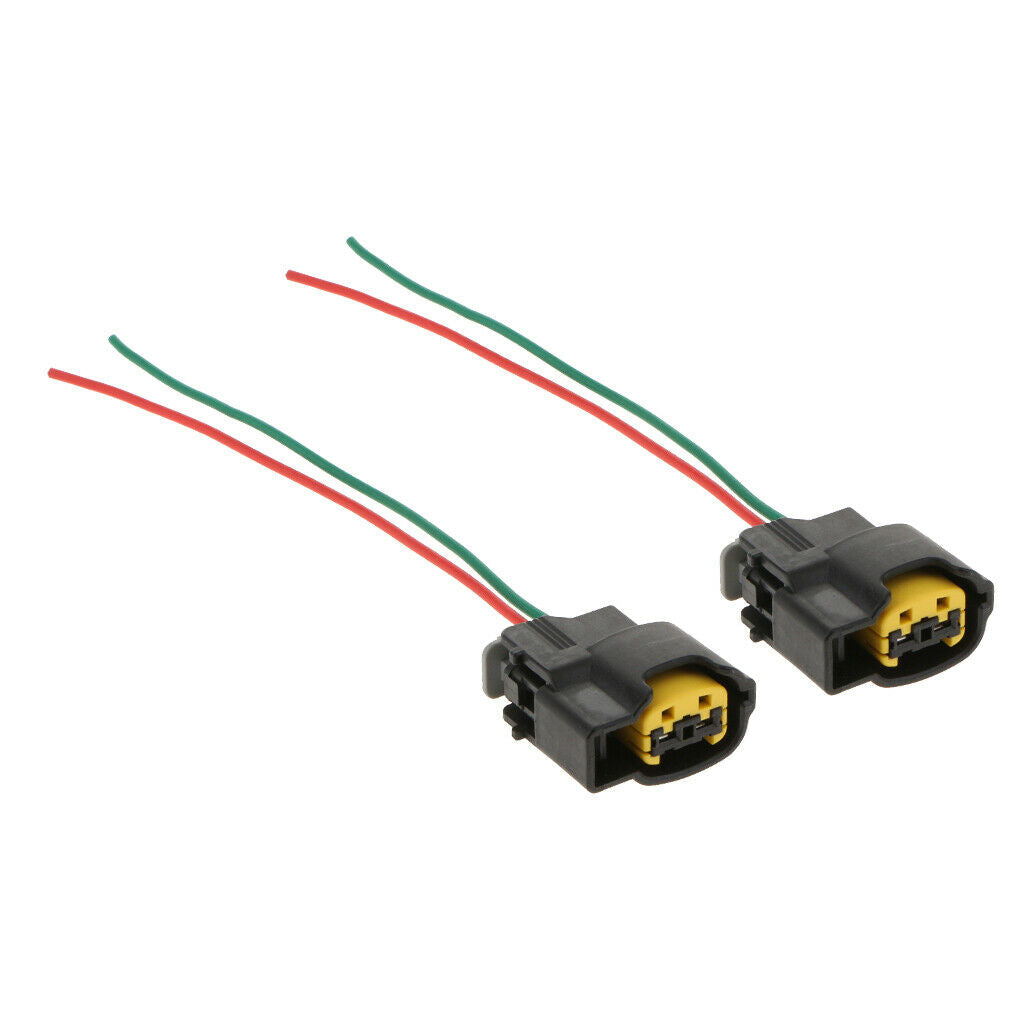2pcs Ignition Coil Connector Pigtail Plug Harness 2 way