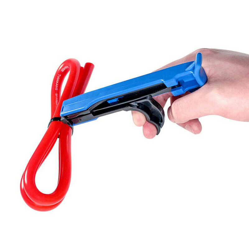 Cable Zip Gun Installation Nylon Fastener Tensioner Tie Cutting Line Tight T SJ