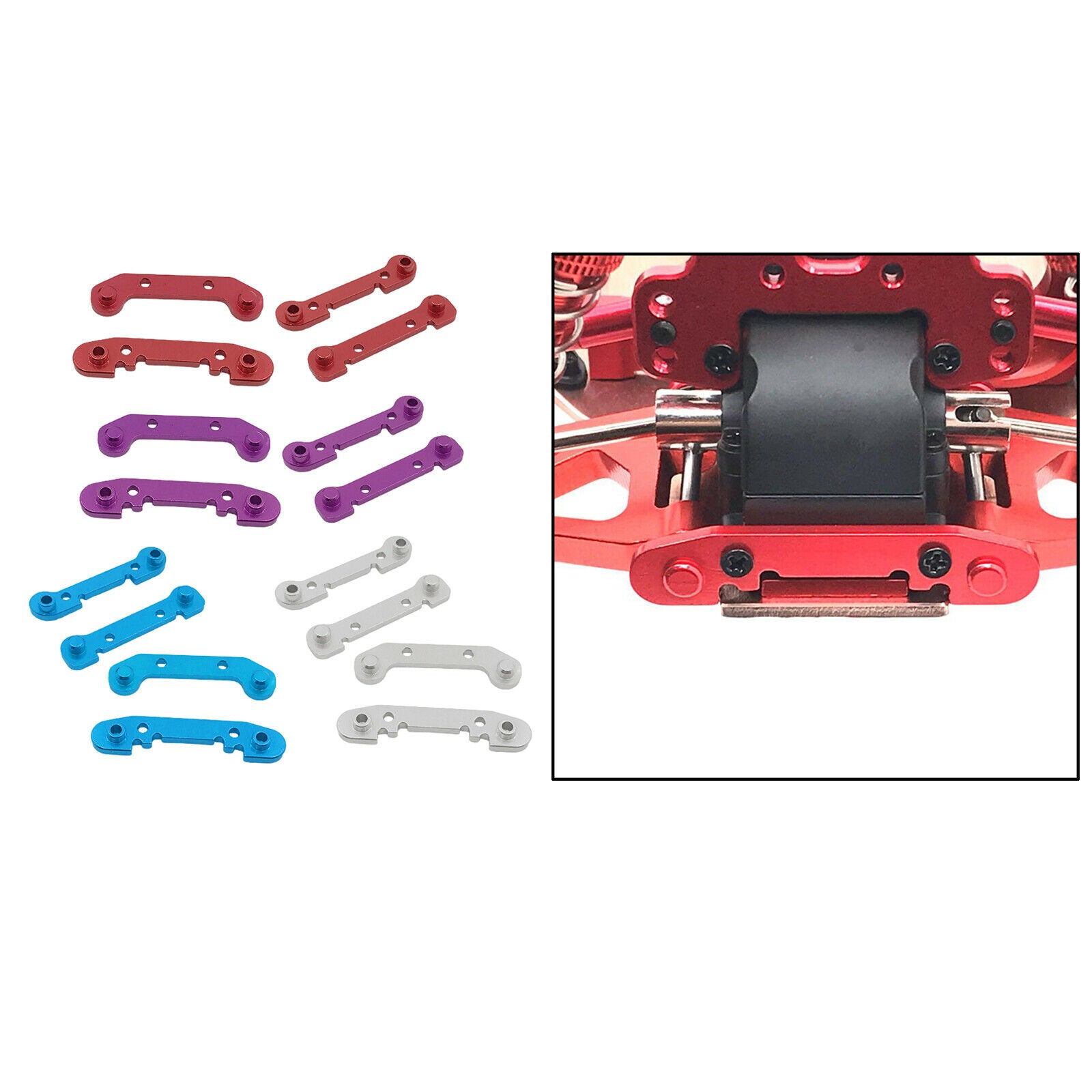 16x Reinforced Swing Arm RC Car Parts for 1:12 Wltoys 124018 124019 Replacements