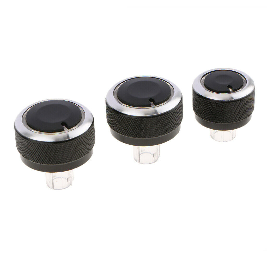 Heater A/C Defrost Control Replacement Knob Set (3 pieces) for VW