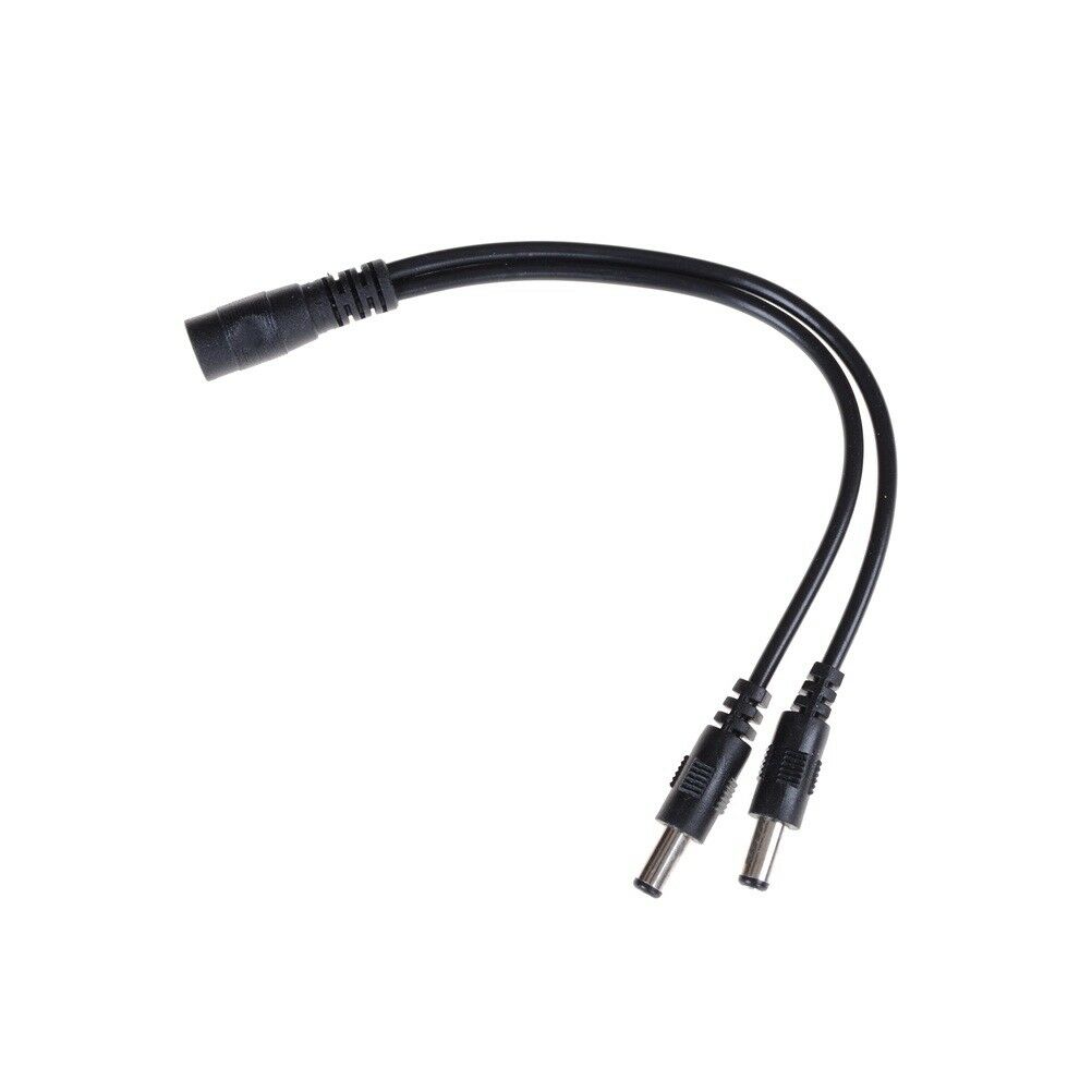 5.5x2.1mm 1Male To 2 Female Plug DC Power Splitter Adapter For TV Camer.l8