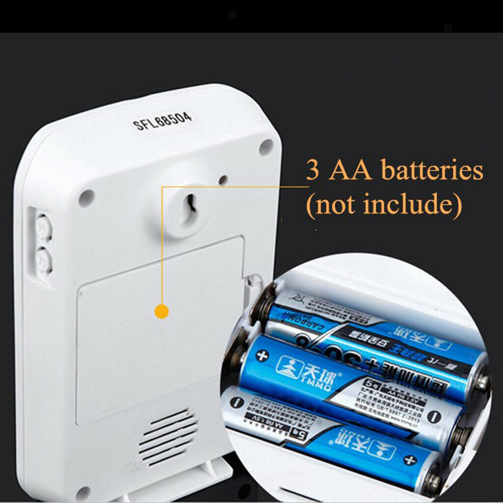 Doorbell Voice 36 Tunes 4 Volume Levels Voice Anti-interference System Button +