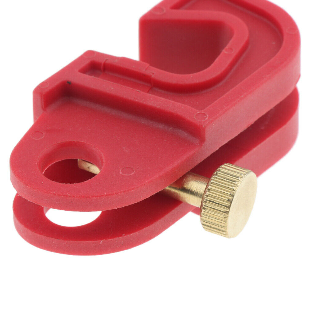 10x Universal Mini Circuit Breaker Fuse Lockout Device w/ Twisted Screw Red