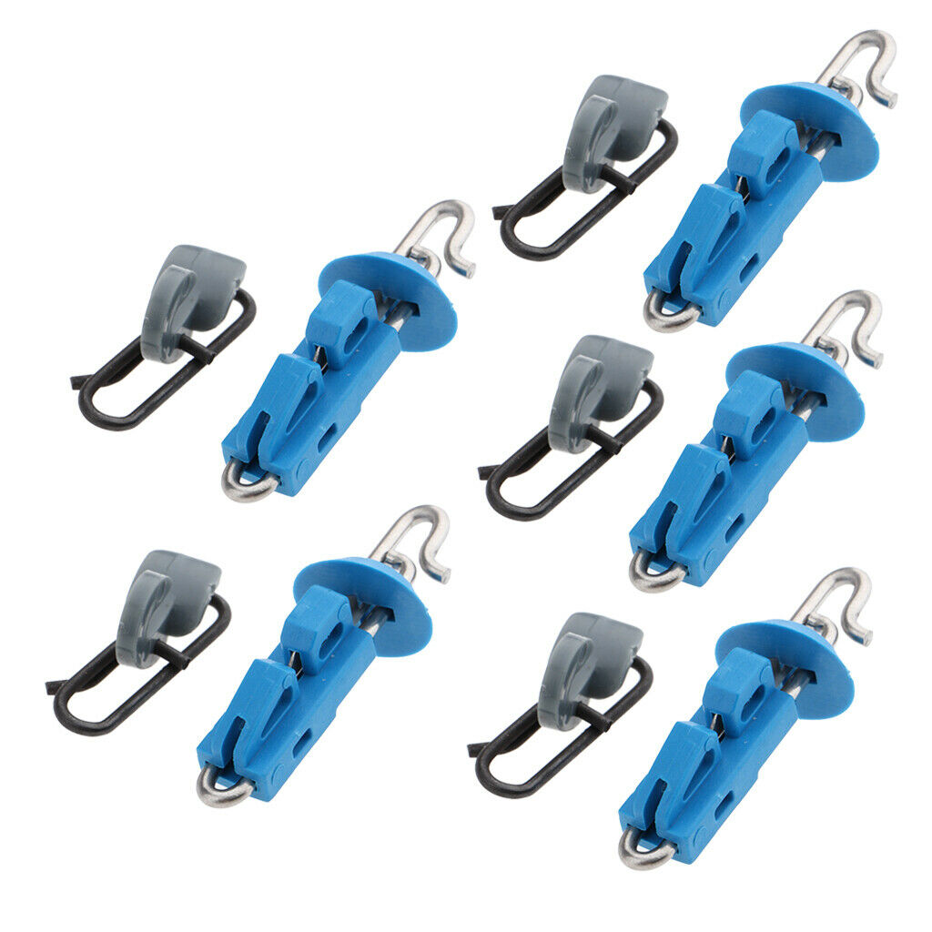 10pcs Splash Down Fishing Bait Clip Locking Lock Jigging Lure Hook Tackle
