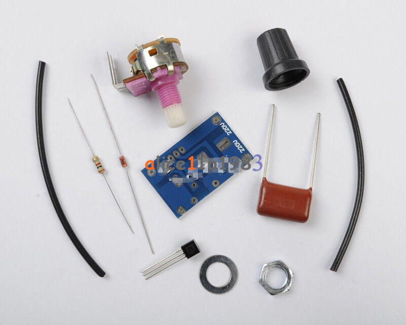 100W Dimmer Module with Switch Speed Regulation Module DIY Kit Components