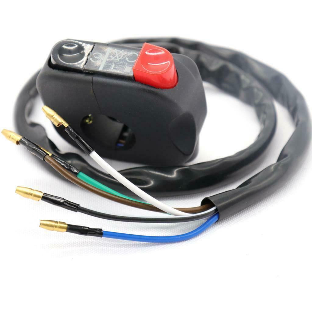 7/8" 22mm Motorcycle Handlebar Light ON OFF Starting Kill Switch Button