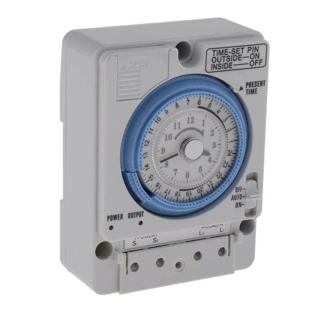Heavy Duty AC220V 10A Plastic Mechanical Timer Switch Time Control System