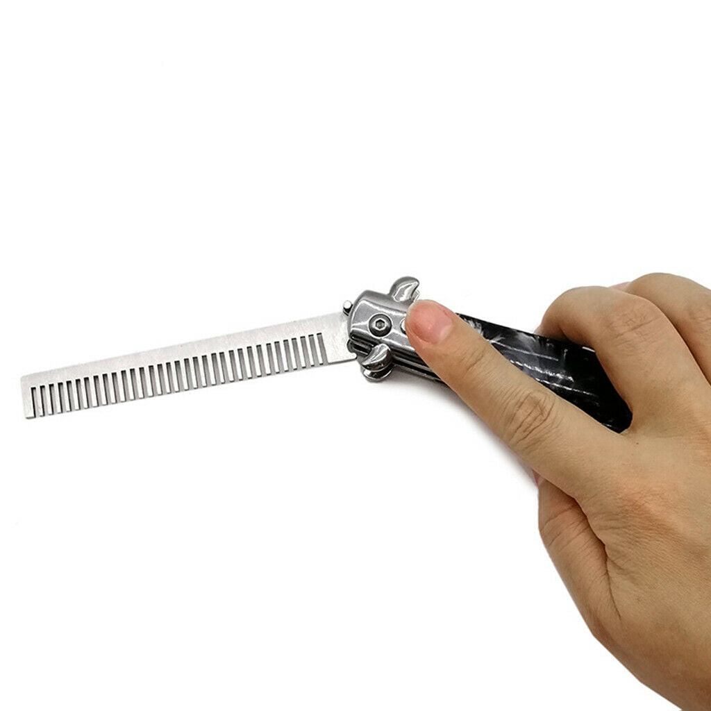Steel Spring Comb Hairdressing Tools Grooming Shaping Trimming Travel Brush