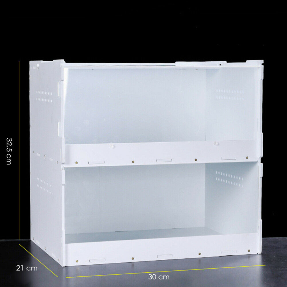 Double-deck Reptile Breeding Box House Cage for Lizard Geckos Frog Turtle