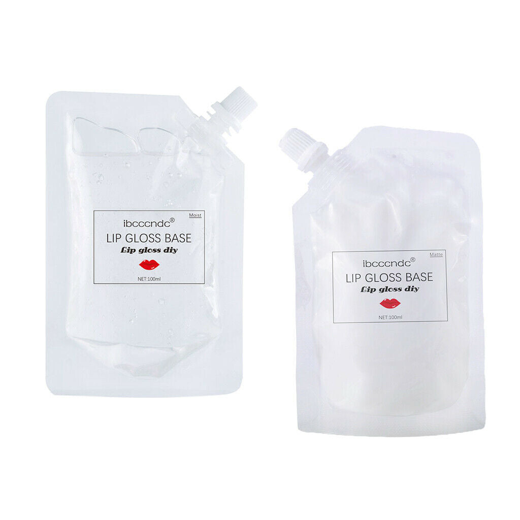 2Pcs Clear Smooth Hydrating Non-sticky Makeup Lip Gloss Lotion Base Essence