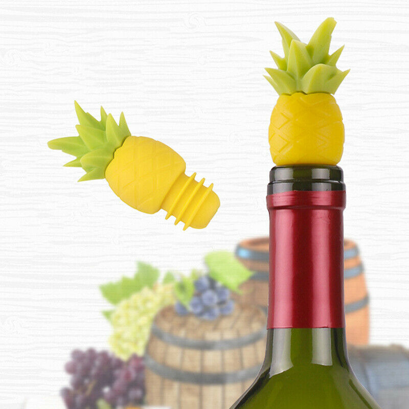 1Pcs Creative Pineapple Shape Wine Bottle Stopper Kitchen Bar Cap Tool Gi.l8