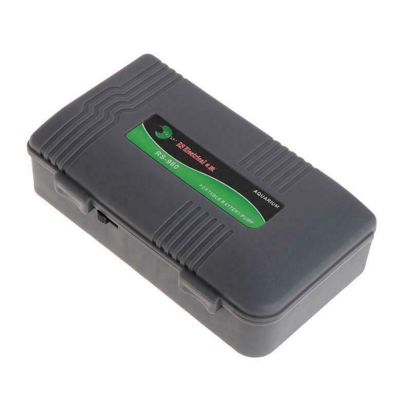 Air Pump Portable Aquarium Fish Tank Battery Powered Oxygen Aerator With Stone