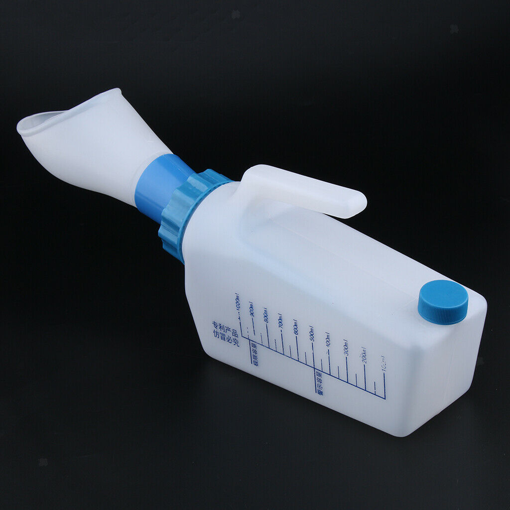 2x Elder Patient Female Urinal Bottle Pee Bottle Night Drainage Container