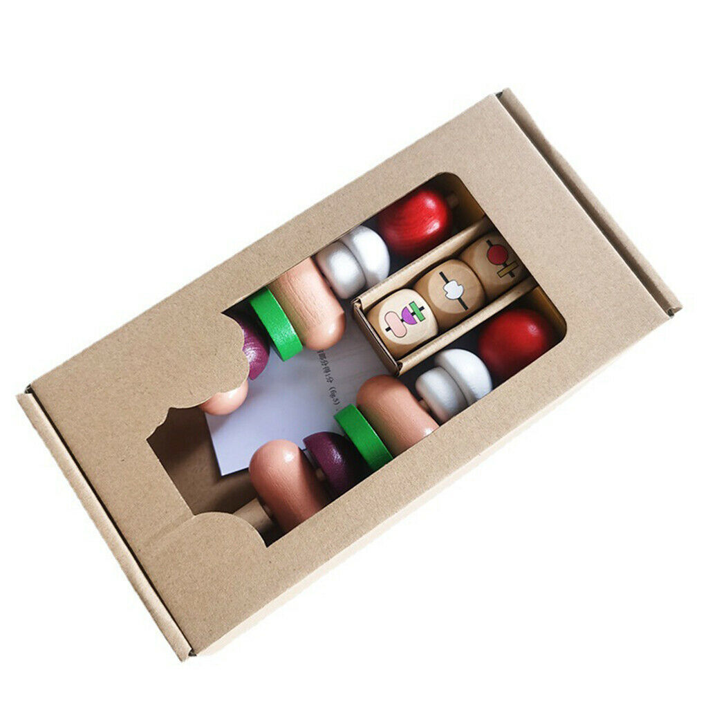 Colorful Building Blocks Toys Sequence Sausage Skewers Memory Training Game