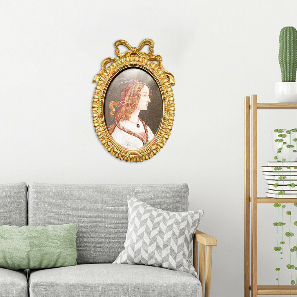 Picture Frame Baroque Desktop Photo Holder Bedroom Wall Hanging Home Decor