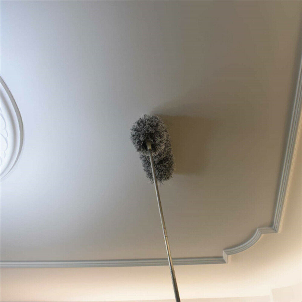 35-83cm Extendable Duster Telescopic Microfiber Cleaning Brush Feather Extend US