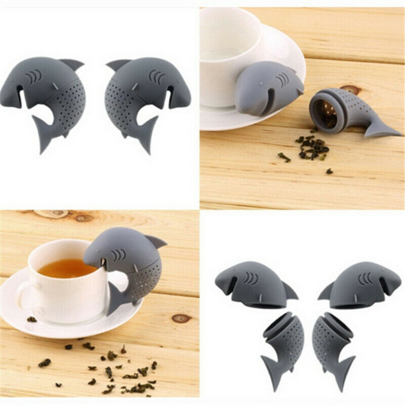 Shark Tea Infuser Silicone Strainers Tea Strainer Filter Empty Bag Leaf Diffuser