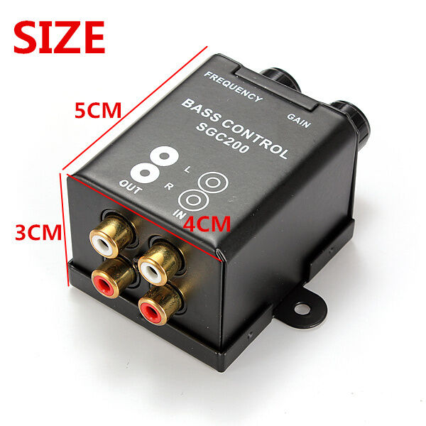 Car Remote Level Volume Amplifier Subwoofer Equalizer Crossover Bass Controller