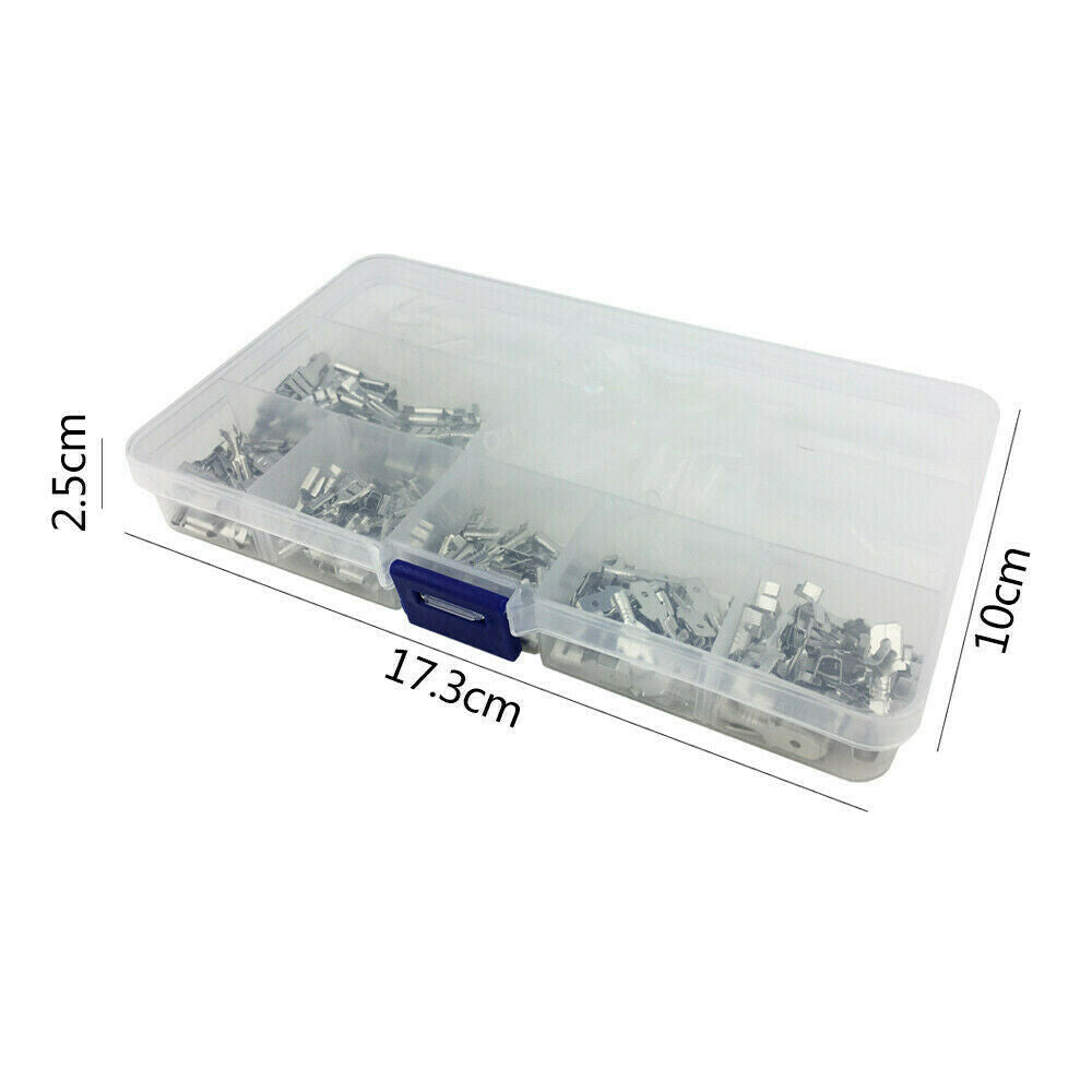 285x Crimp Terminals Spade Connectors Male Female Wire Insulated 2.8/4.8/6.3 Kit