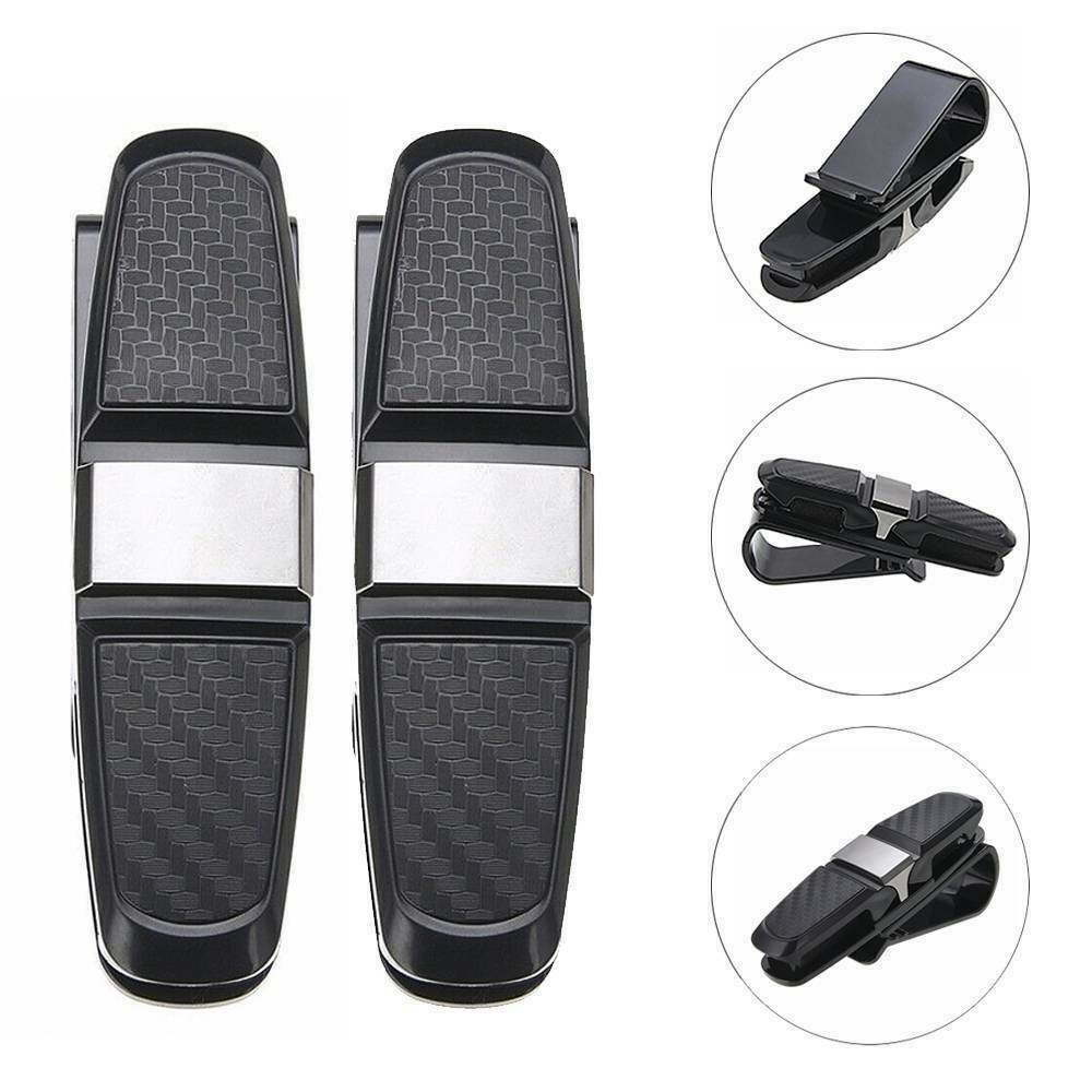 Auto Car Sun Visor Glasses Sunglasses Card Ticket Holder Clip Black Universal US