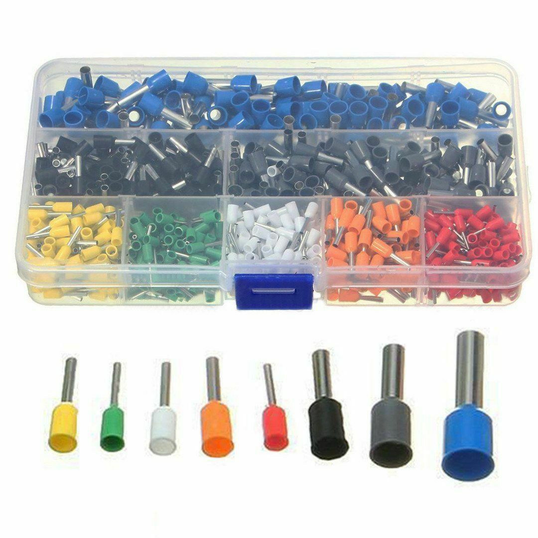 800pcs Wire Ferrule Crimper Crimping Plier Tool Kit Wire Terminal Connector Set