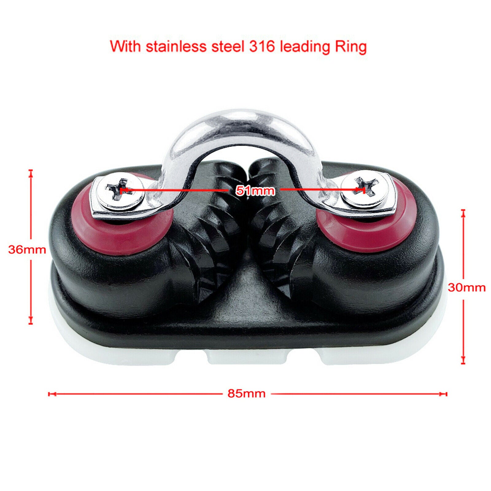 Boat Cam Cleat Aluminium for Marine Sailing Sailboat Kayak Canoe 80x36x30mm