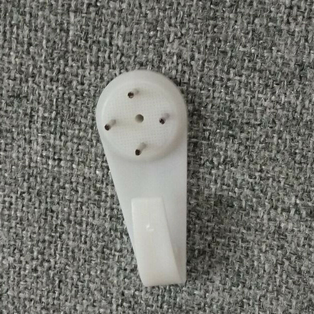 30 pieces Plastic Hard Wall Hooks Picture Frame Hanging Hooks & Nails Set