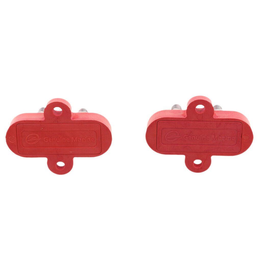 Red Marine 316 Stainless Steel Insulated Terminal Block Double Stud 10mm