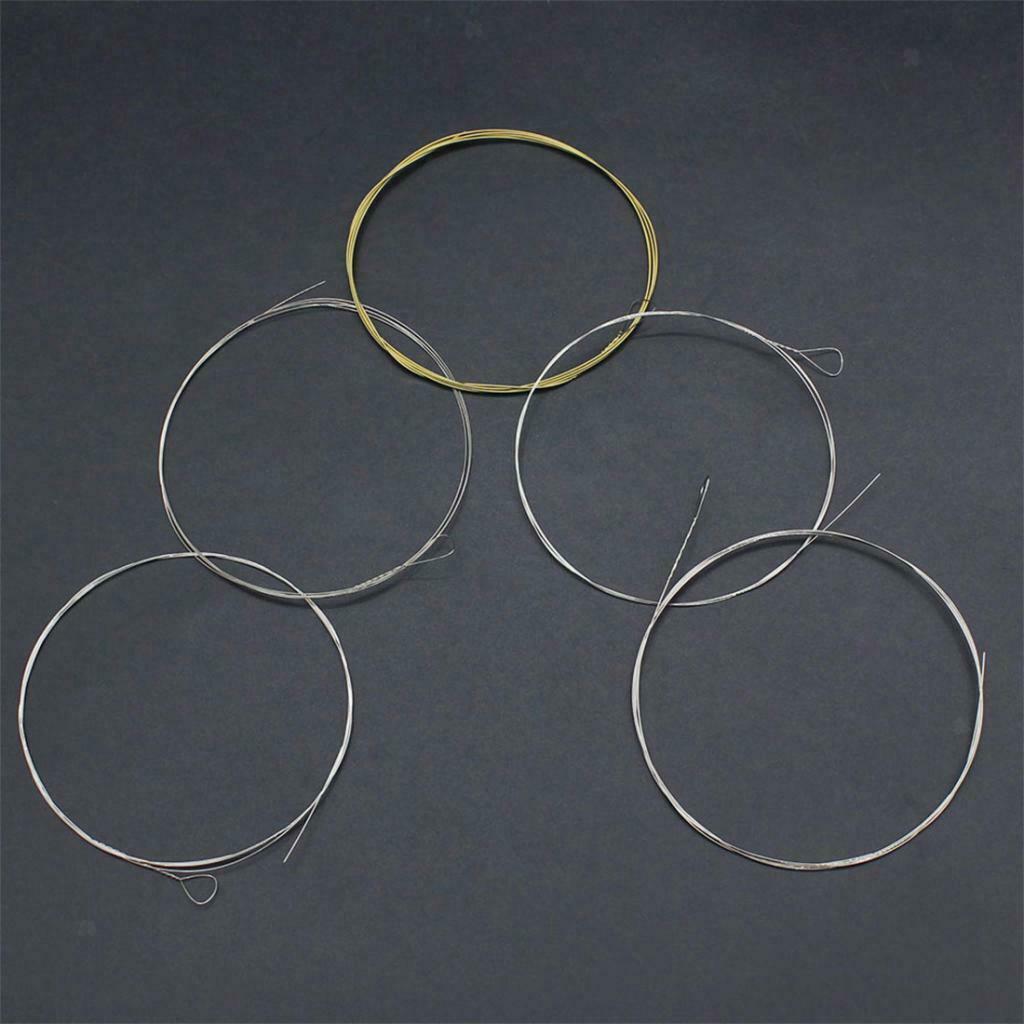 5pcs Banjo String Stainless Steel Bronze Replacement 5-String Strings BJ12