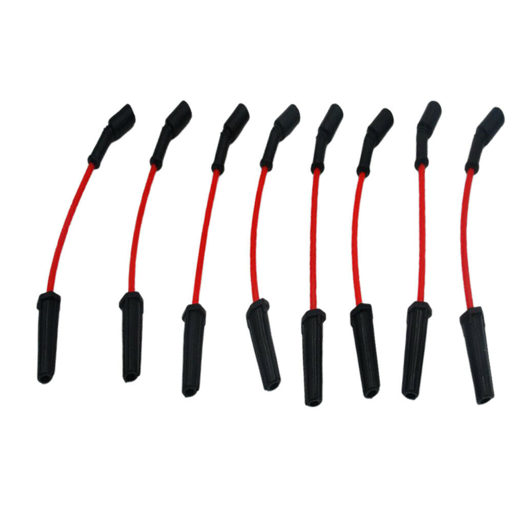 8pcs Engine Ignition Spark Plug Wire Set 10mm For  LS4 LS6 LS9 Car