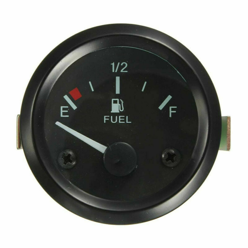2" 52mm Car Fuel Level Gauge Meter w/ Fuel Sensor E-1/2-F Pointer 12V Universal