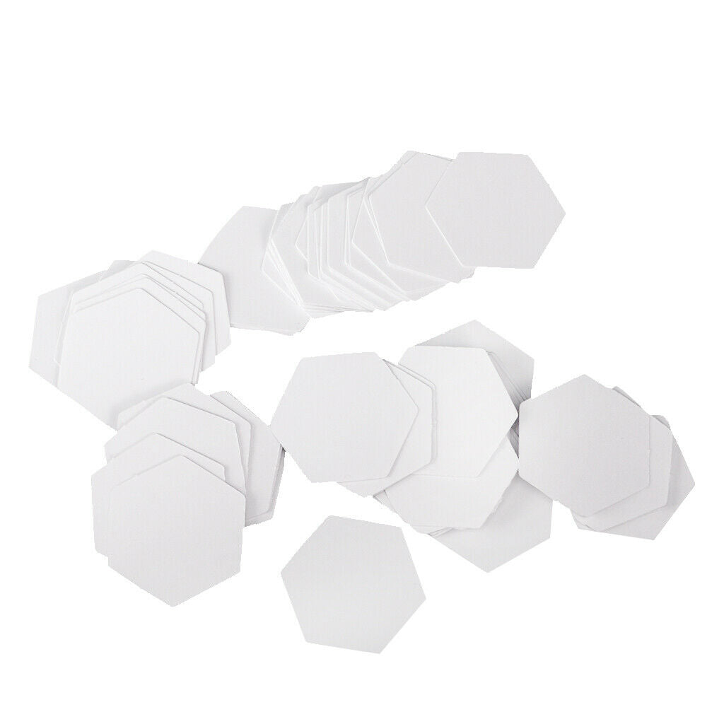 100x Hexagon Paper Quilting Templates Paper Piecing Tools for Sewing Craft